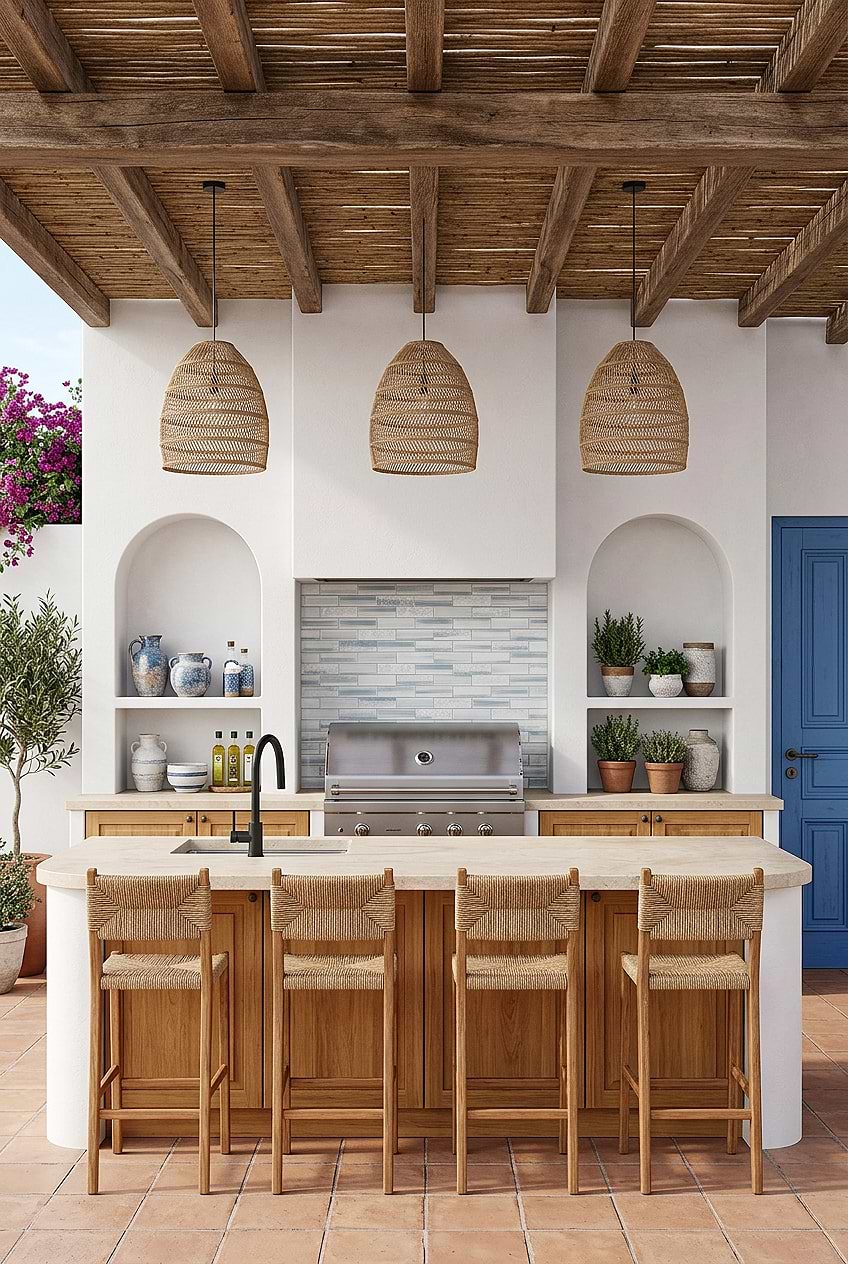 Blue Glass Mediterranean Backsplash Kitchen BA5507 LOT A