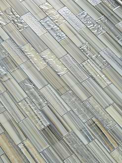 Coastal Drift Gray Blue Glass Subway Tile BA5565 5