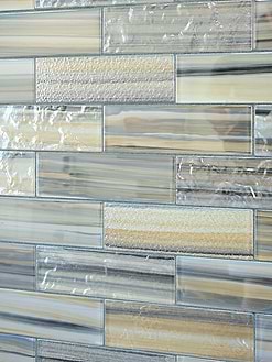 Coastal Drift Gray Blue Glass Subway Tile BA5565 6