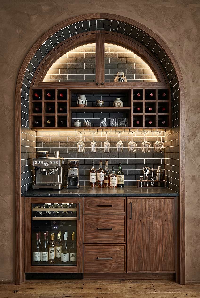 Dark Gray Slate Subway Home Bar BA1070 blog Dark Gray Slate Subway Home Bar BA1070