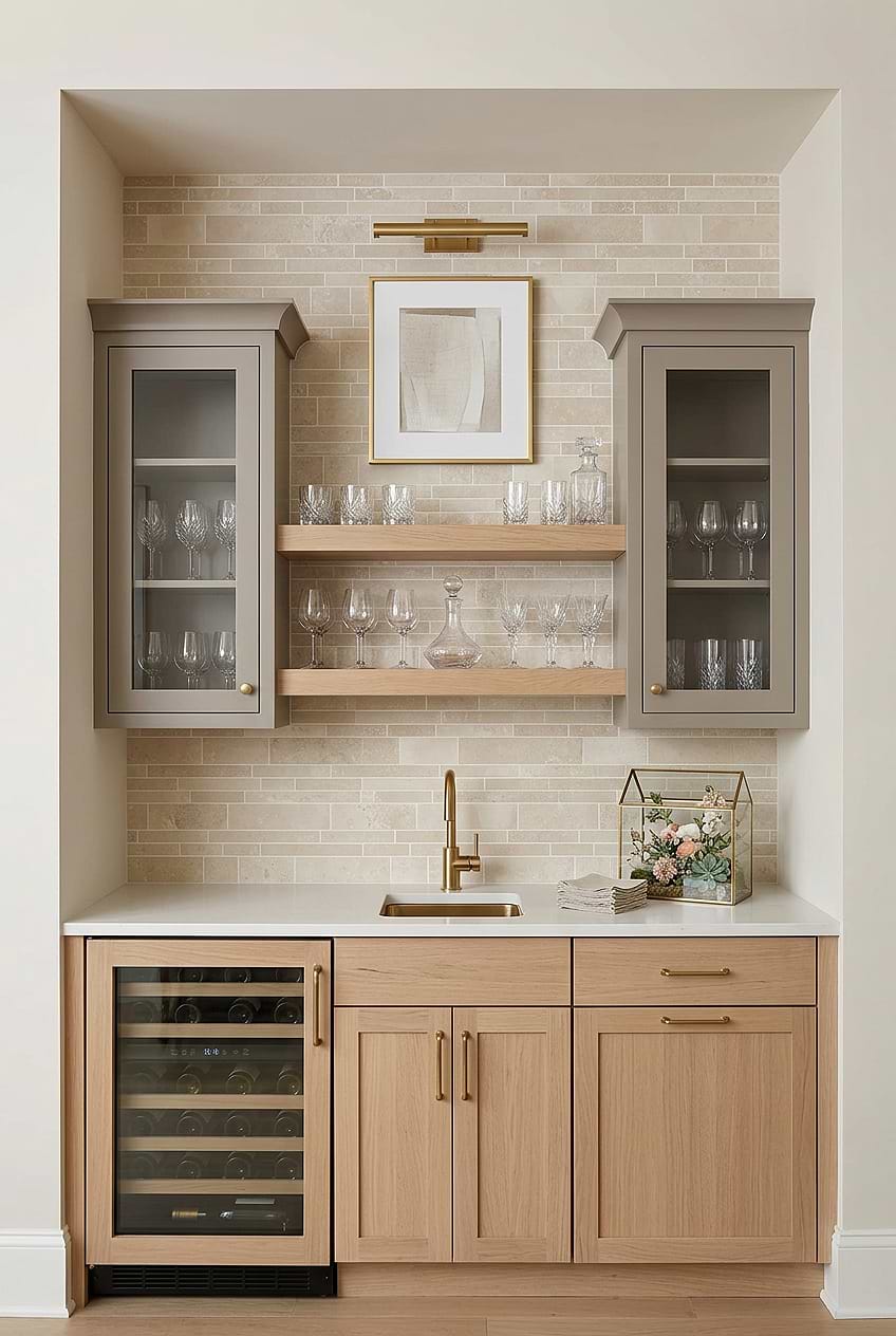 Light Ivory Travertine Linear Bar Tile BA1092