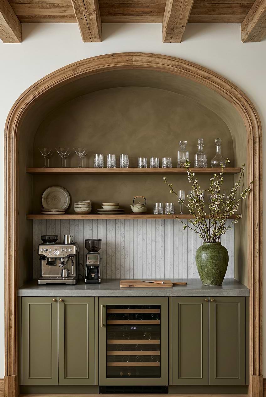 Modern Carrara Gray Vertical Marble Bar BA1077
