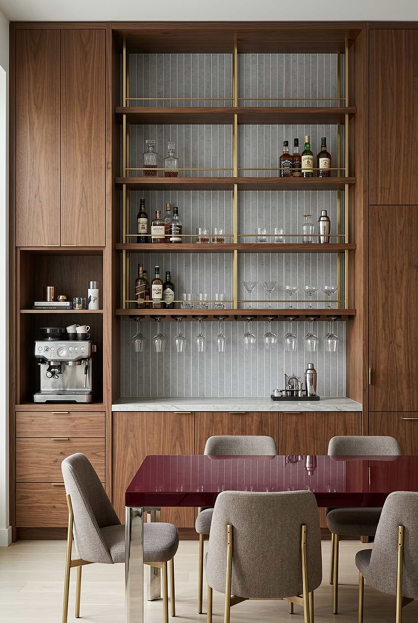 Modern Gray Porcelain Dining Bar Tile BA4503