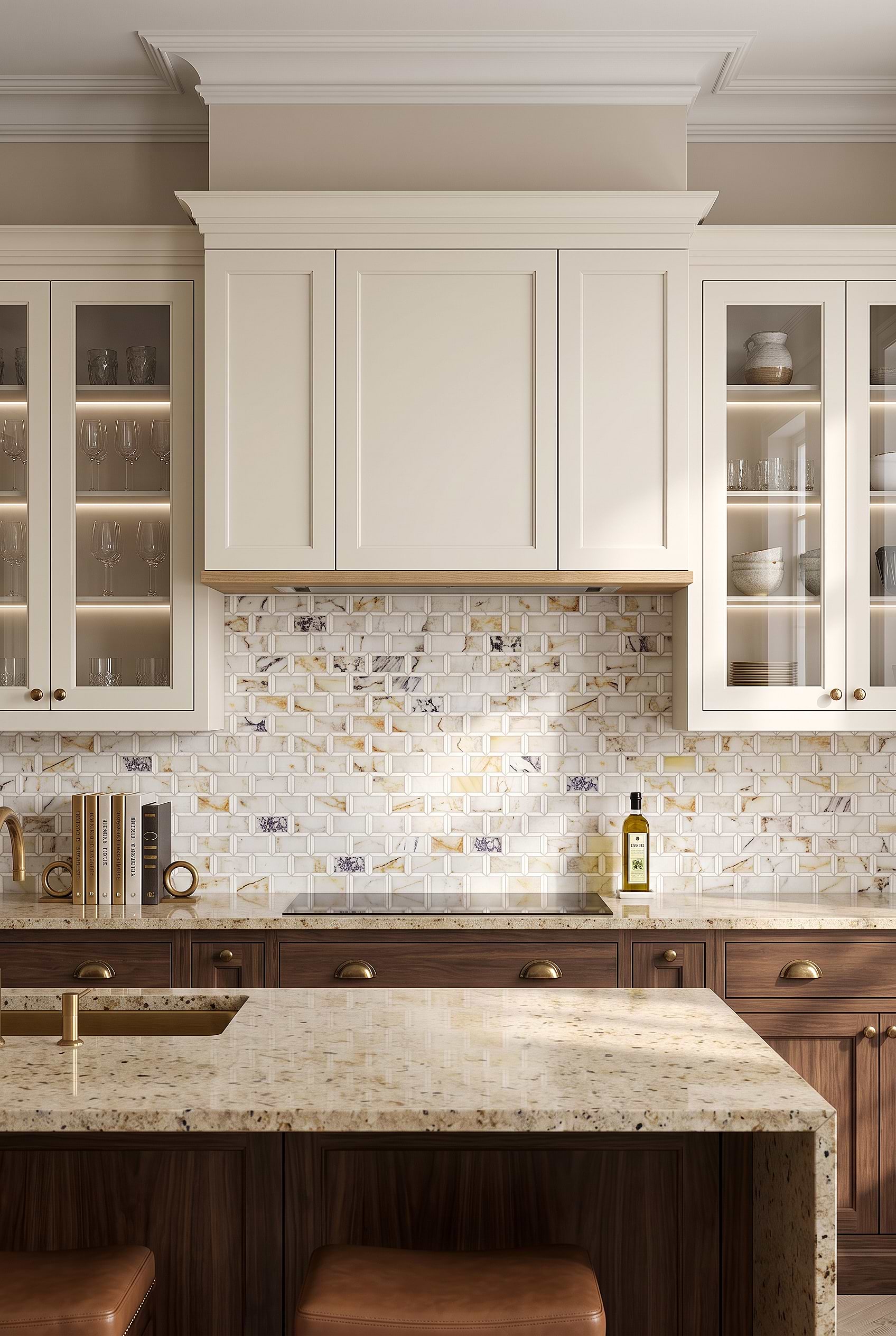 Multi Color Marble Subway Tile BA6330