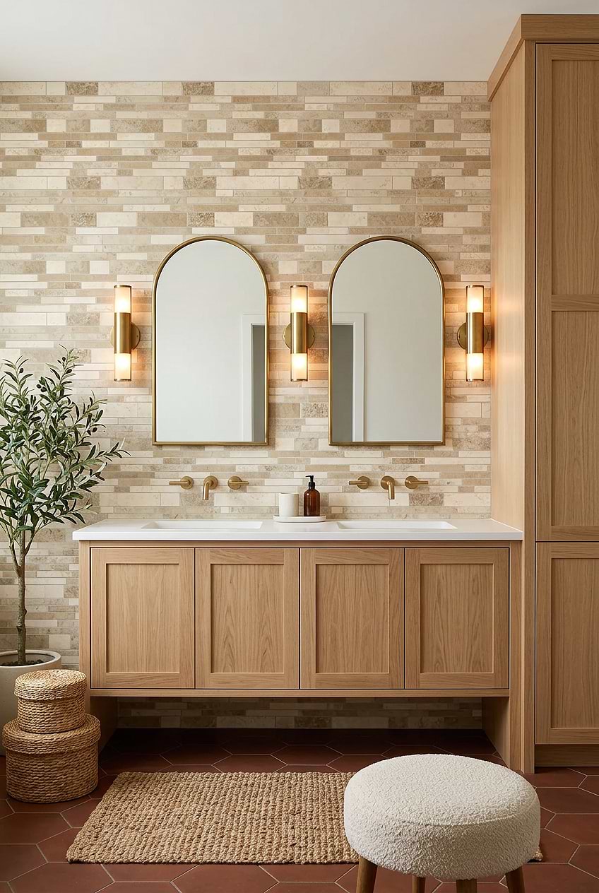 Multicolor Travertine Subway Bathroom Tile BA1024 blog Multicolor Travertine Subway Bathroom Tile BA1024