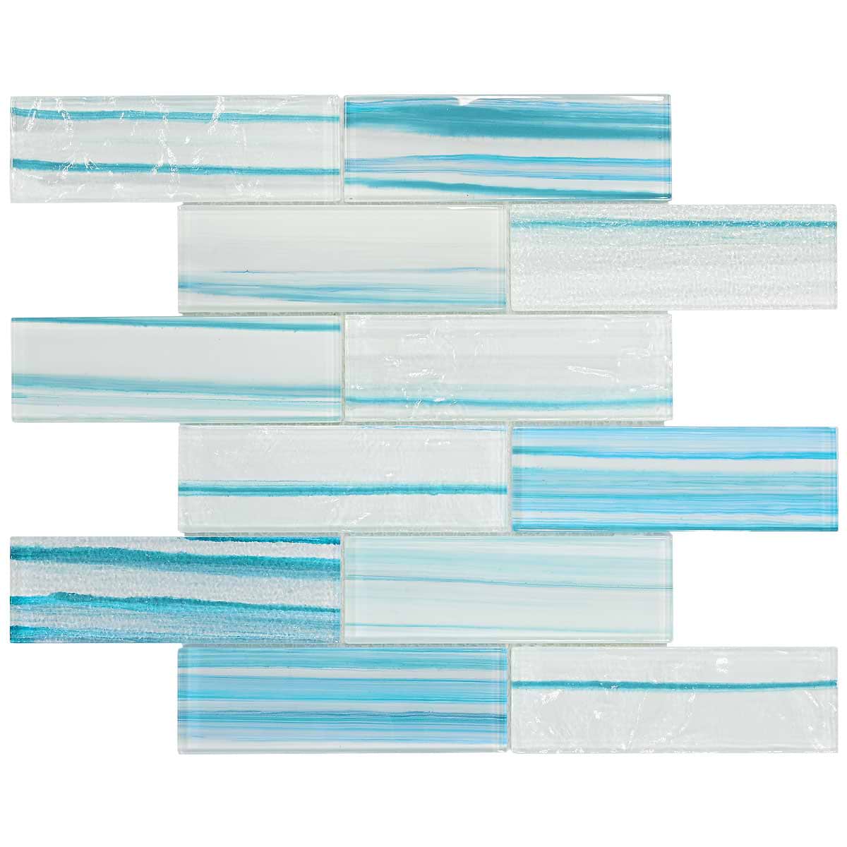 Ocean Wave Blue Glass Subway Tile BA5563 7