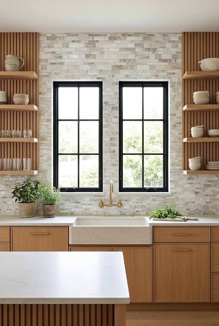 Opal Beige Artisan Glass Kitchen Tile BA7015 Opal Beige Artisan Glass Kitchen Tile BA7015