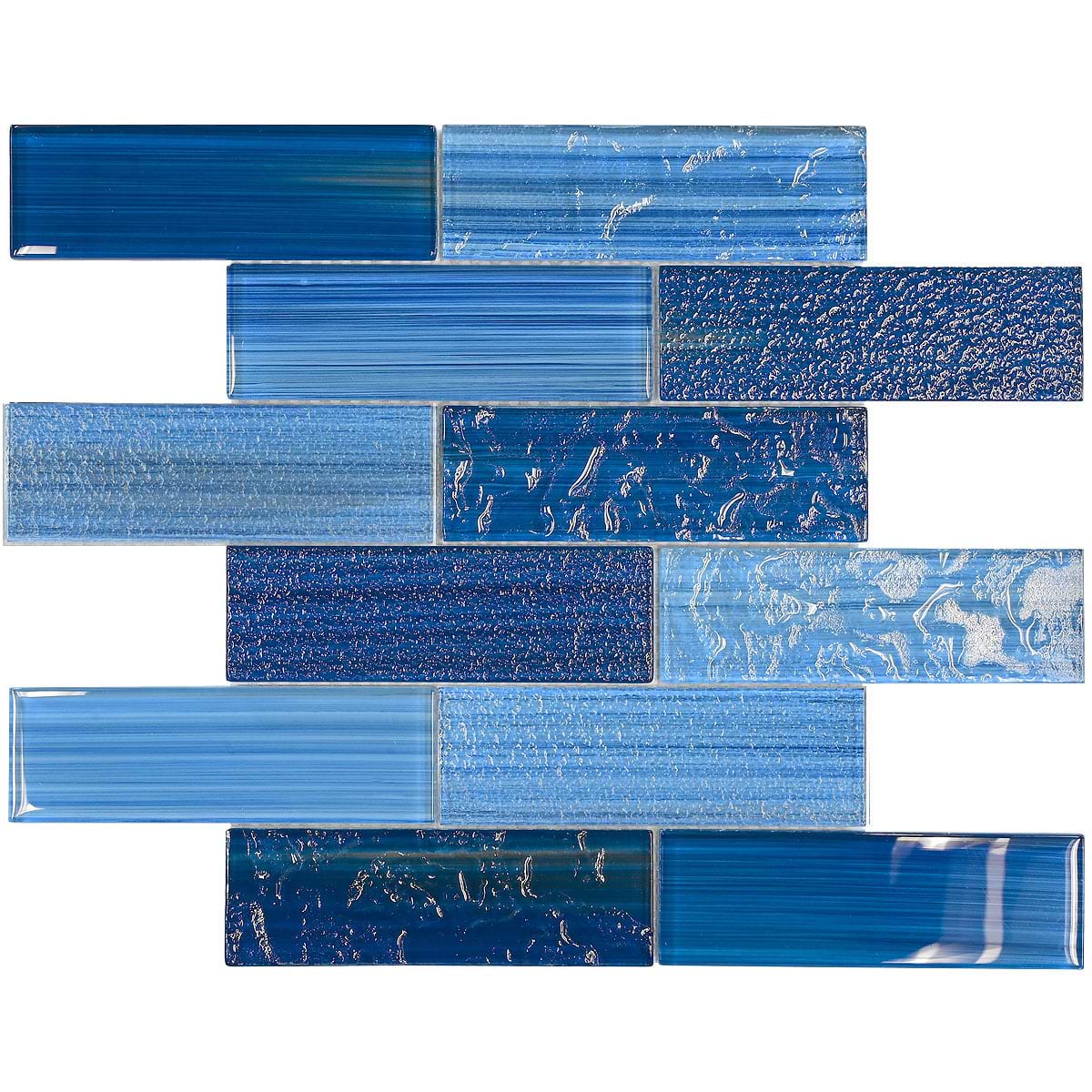 Pacific Blue Textured Glass Subway Tile BA5530 2