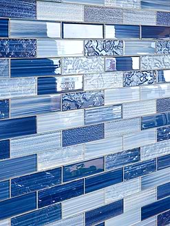 Pacific Blue Textured Glass Subway Tile BA5530 5