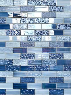 Pacific Blue Textured Glass Subway Tile BA5530 6