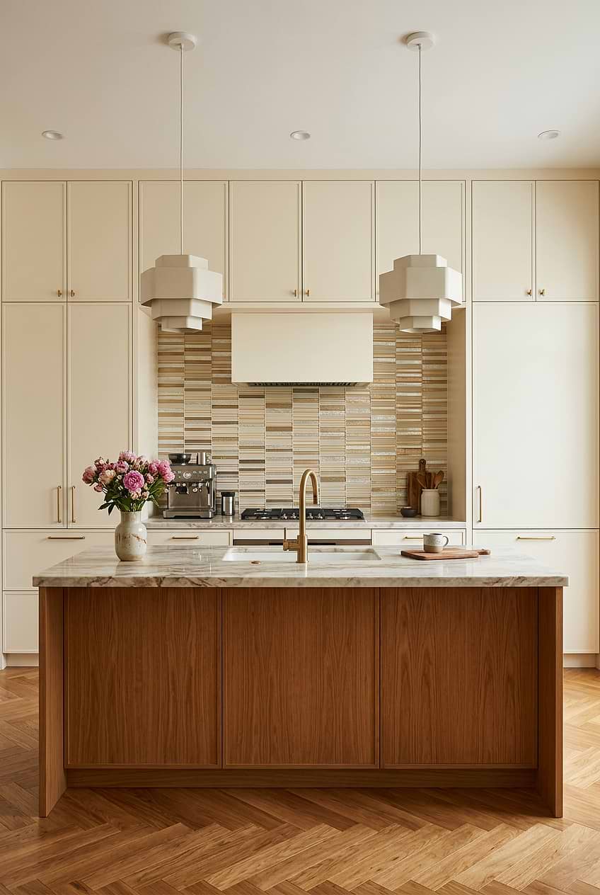 Rose Gold Glass Mosaic Tile BA8006