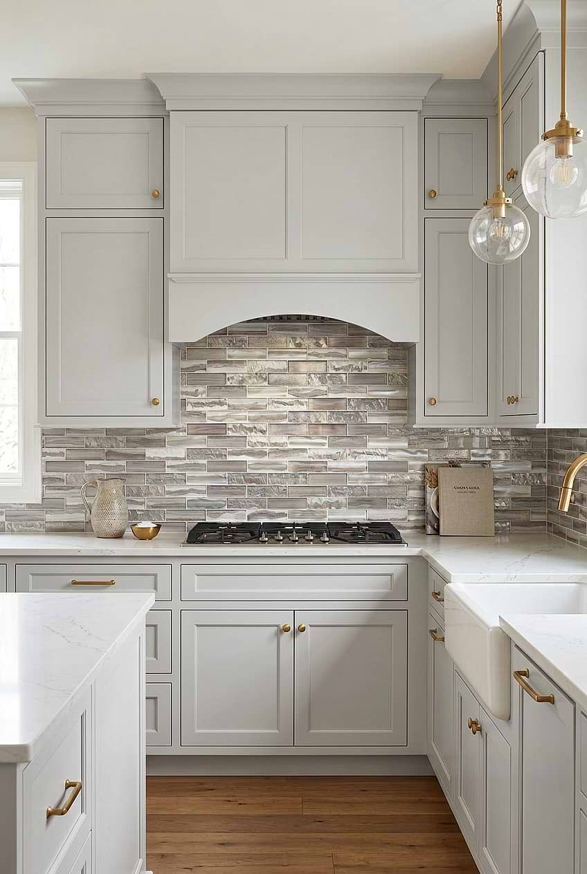 Space Brown Glass Subway Mosaic Tile BA6201
