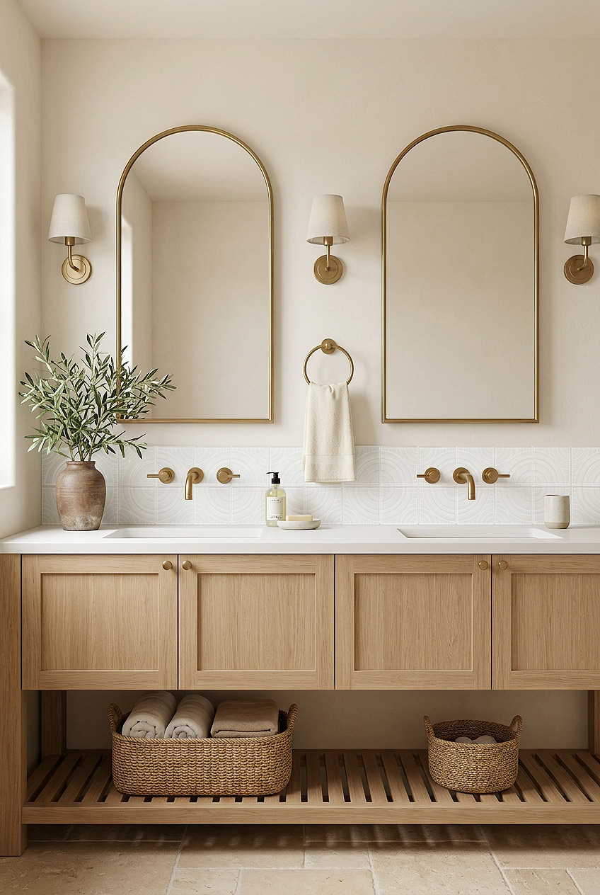 White Glass Patterned Bathroom Tile BA64001 White Glass Patterned Bathroom Tile BA64001