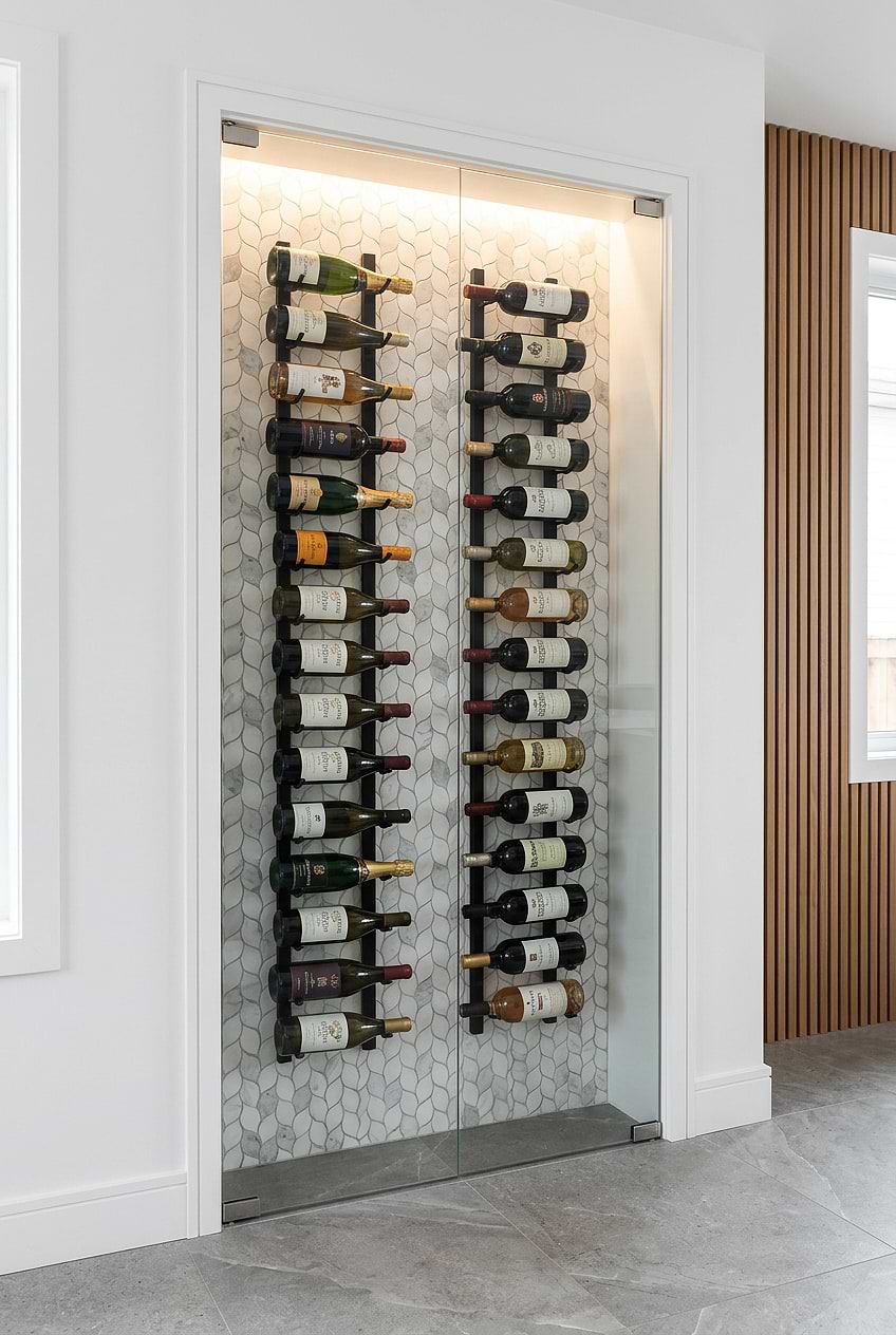 White Gray Marble Leaf Wine Wall BA6316 White Gray Marble Leaf Wine Wall BA6316