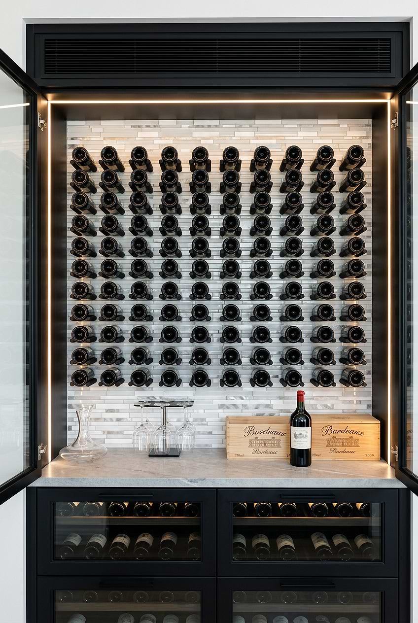 White Marble Glass Metal Tile for Wine Cellar BA62032 White Marble Glass Metal Tile for Wine Cellar BA62032