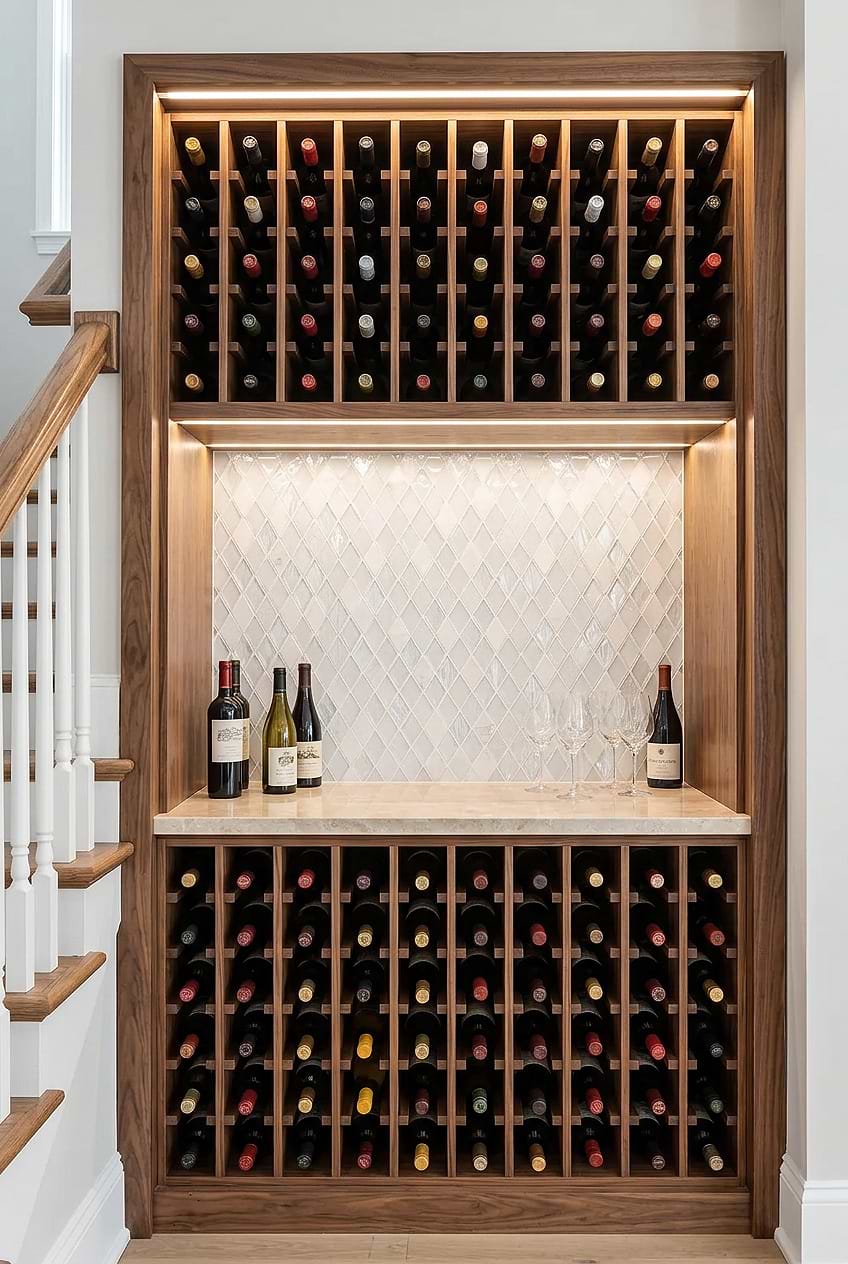 White Shell Glass Rhomboid Wine Cellar Tile BA62046 White Shell Glass Rhomboid Wine Cellar Tile BA62046
