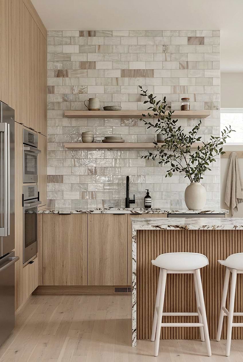 Beige Glass Subway Tile Kitchen BA7015 Beige Glass Subway Tile Kitchen BA7015