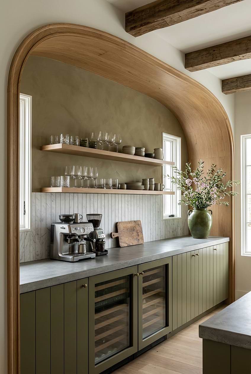 Carrara Gray Marble Coffee Bar Backsplash BA1077