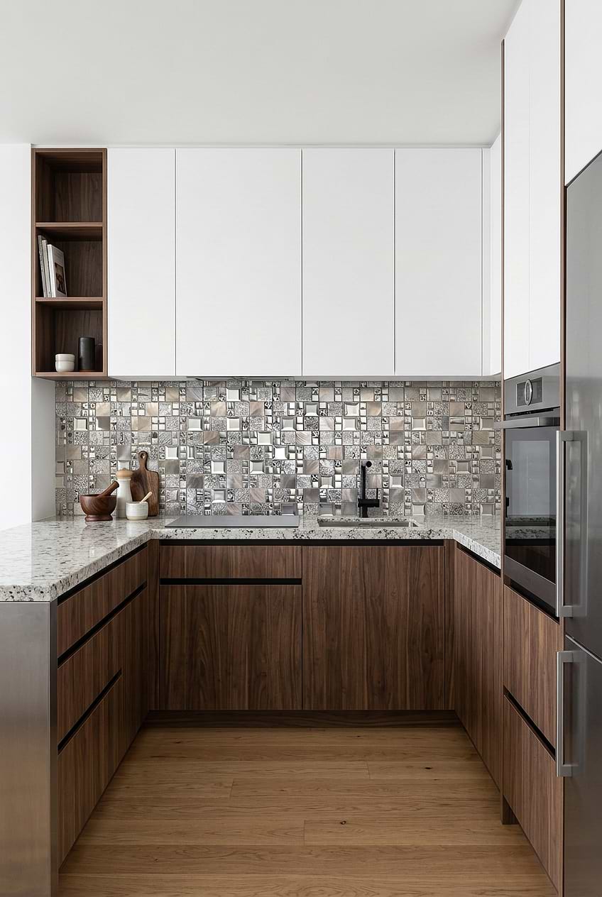 Gray Metal Glass Mosaic Backsplash BA62010 Gray Metal Glass Mosaic Backsplash BA62010