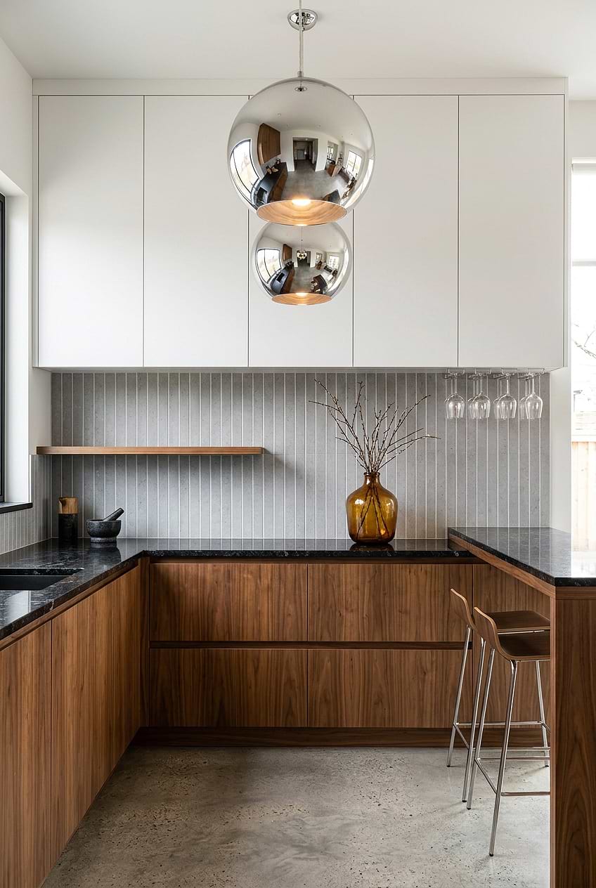 Gray Porcelain Vertical Mosaic Backsplash BA4503 Gray Porcelain Vertical Mosaic Backsplash BA4503