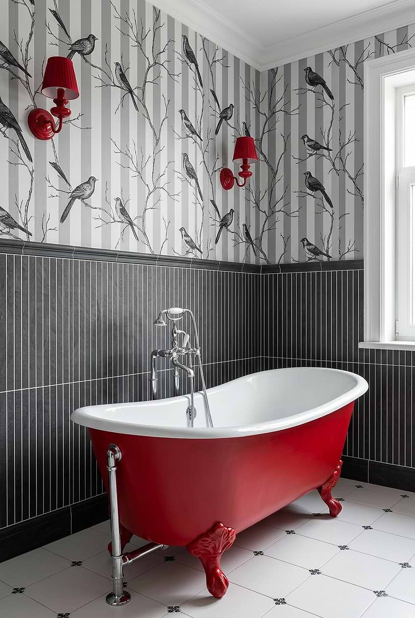 Long Black Slate Bathroom Wall Tile BA1081