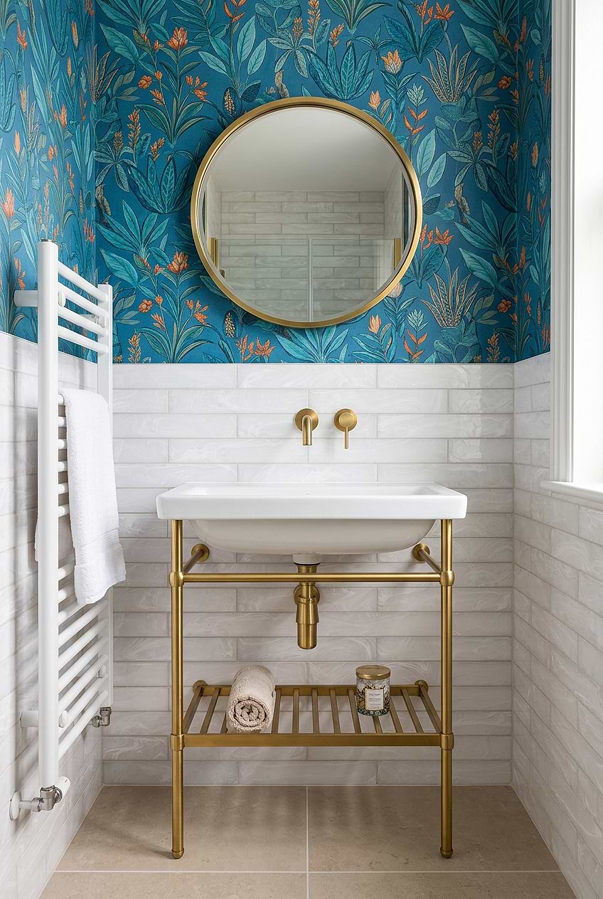 Milky White Glass Bathroom Tile BA6707