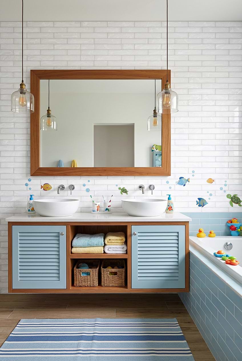 Milky White Glass Subway Bathroom BA6707