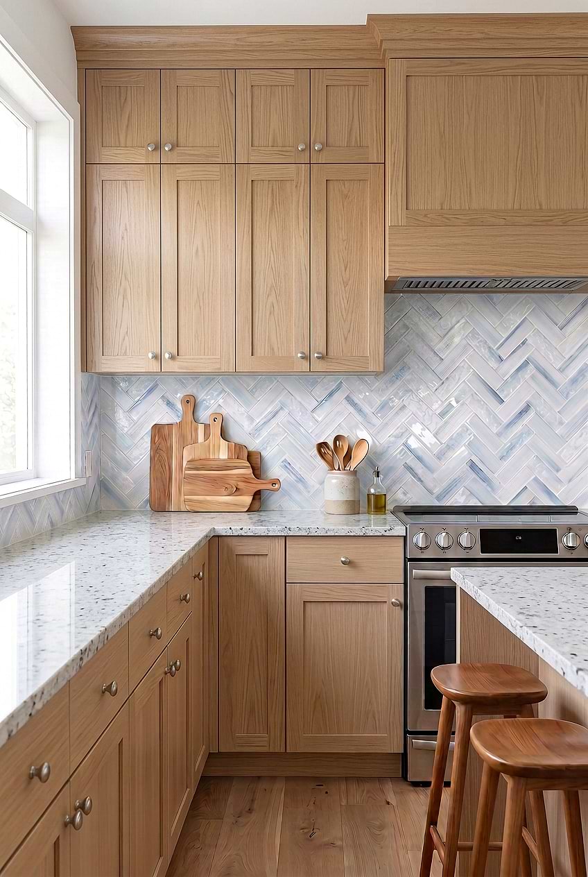 Ocean Blue Herringbone Kitchen Backsplash BA5507 LOT C Ocean Blue Herringbone Kitchen Backsplash BA5507 LOT C