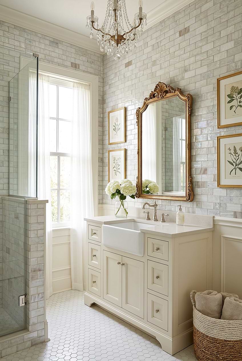 Opal Beige Artisan Glass Bathroom Tile BA7015 Opal Beige Artisan Glass Bathroom Tile BA7015