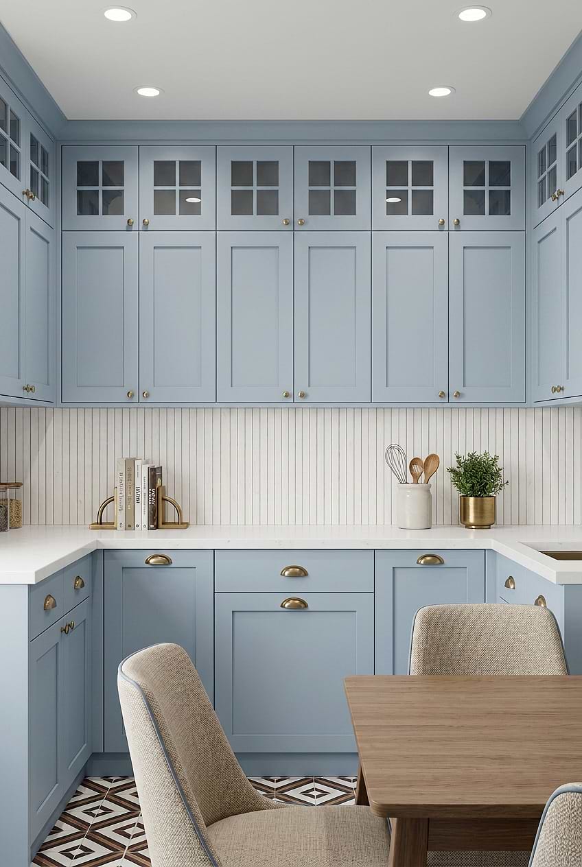 Pure White Marble Linear Kitchen Tile BA1078