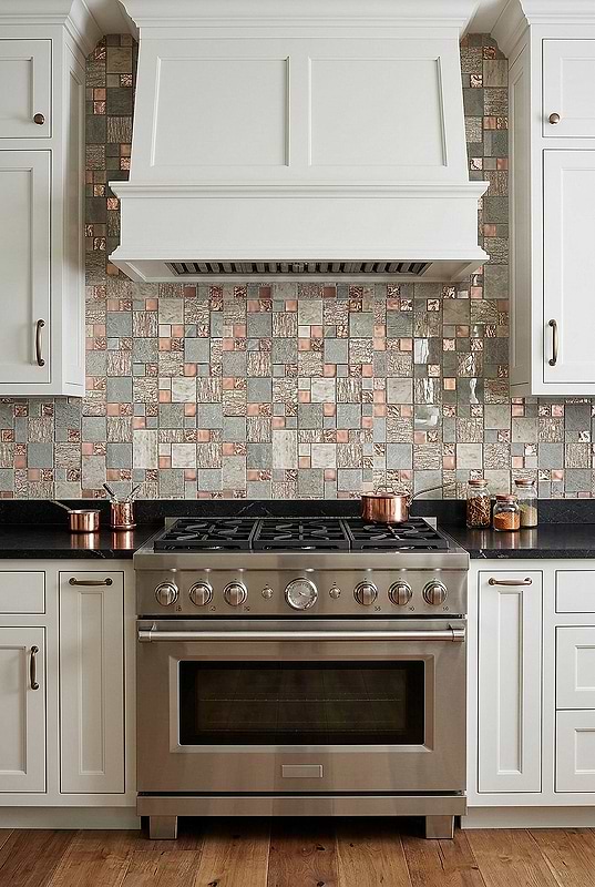 Rose Gold Gray Glass Slate Mosaic BA8007 Rose Gold Gray Glass Slate Mosaic BA8007