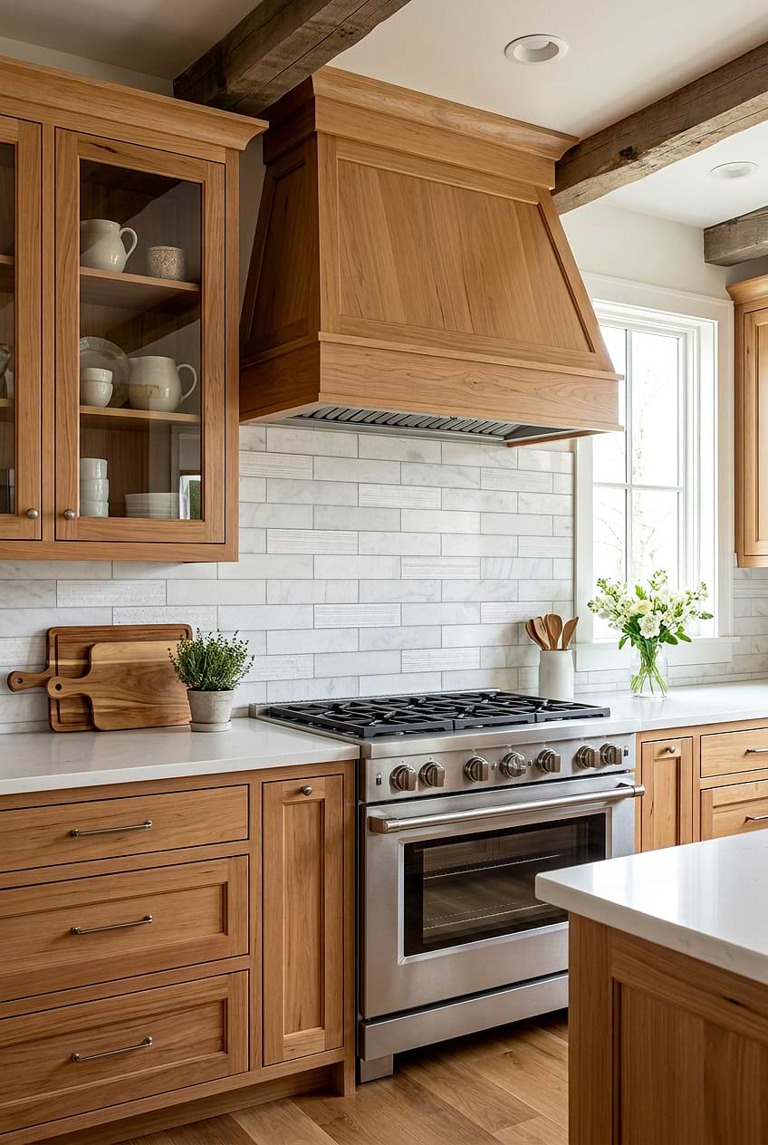White Marble Subway Kitchen Tile BA8035