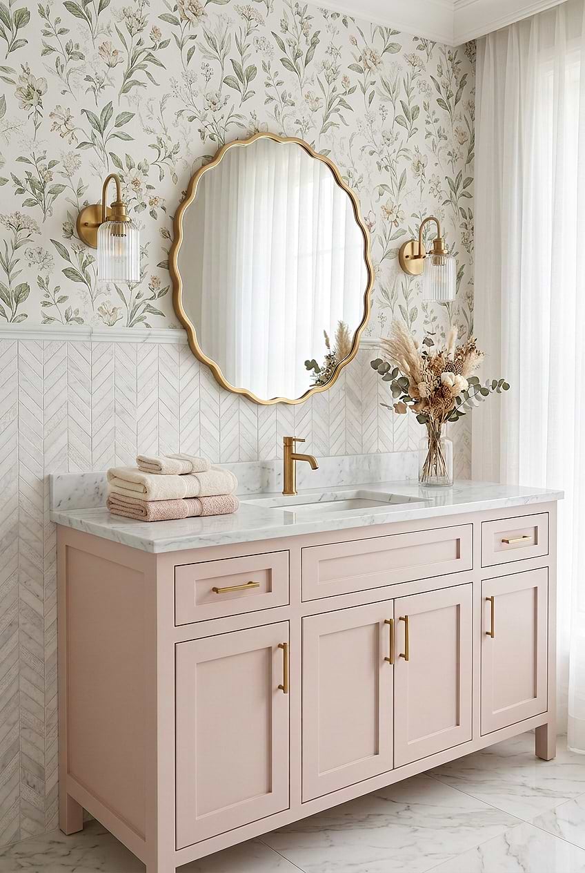 White Textured Marble Chevron Bathroom Tile BA631613
