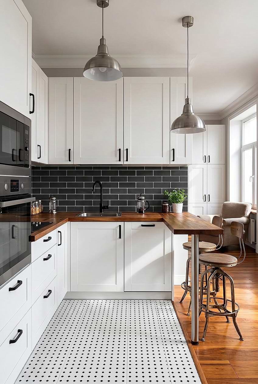 Black Slate Subway Kitchen Backsplash BA1070