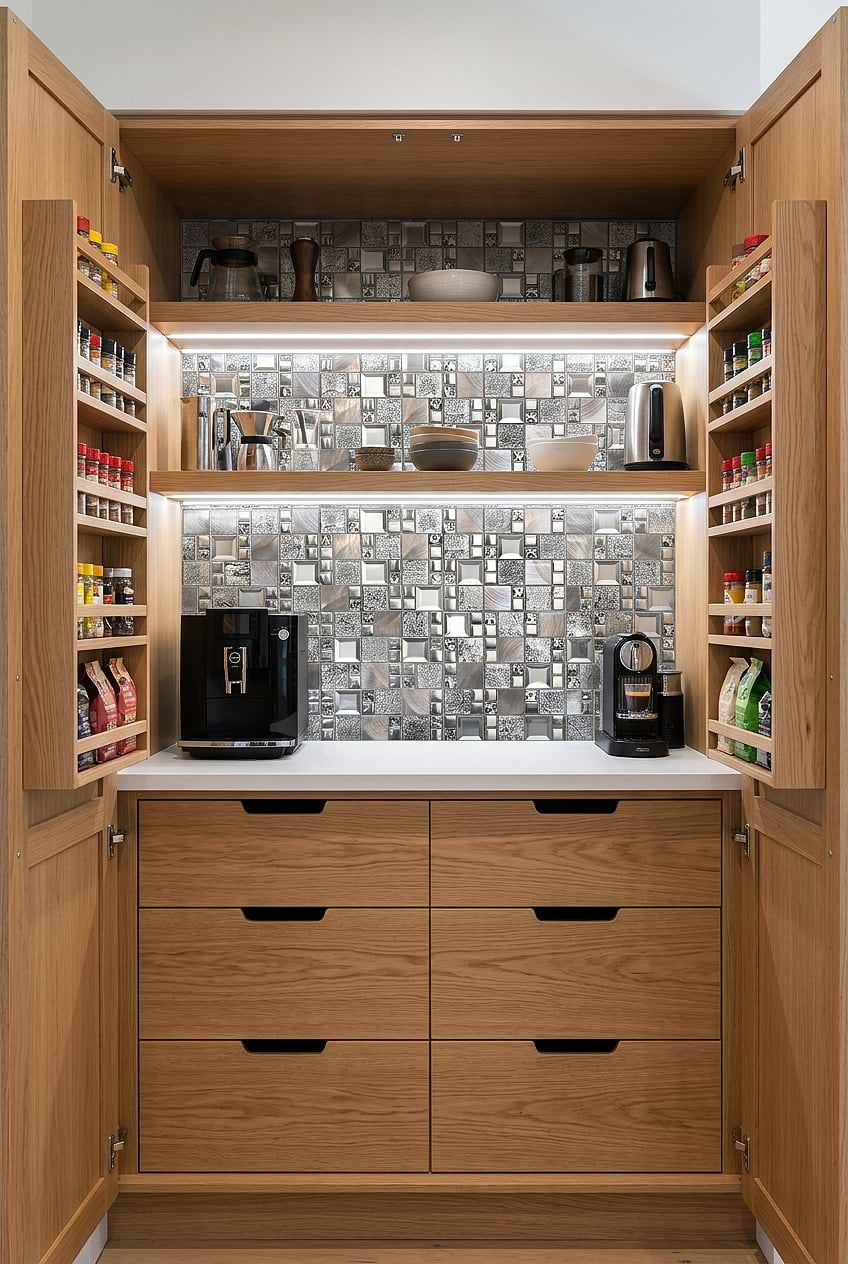 Gray Copper Glass Metal Mosaic Backsplash Tile BA62010