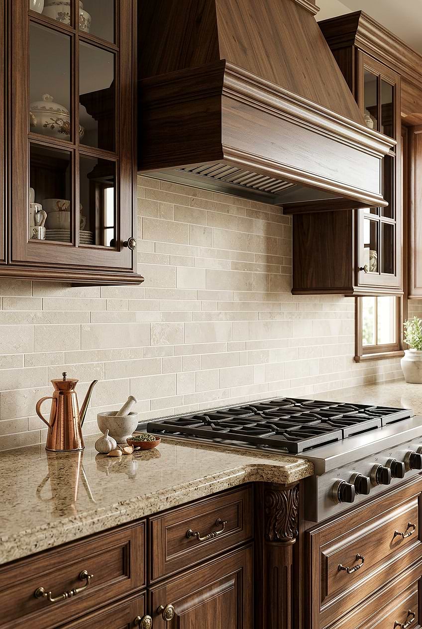 Light Ivory Travertine Subway Kitchen Backsplash Tile BA1092