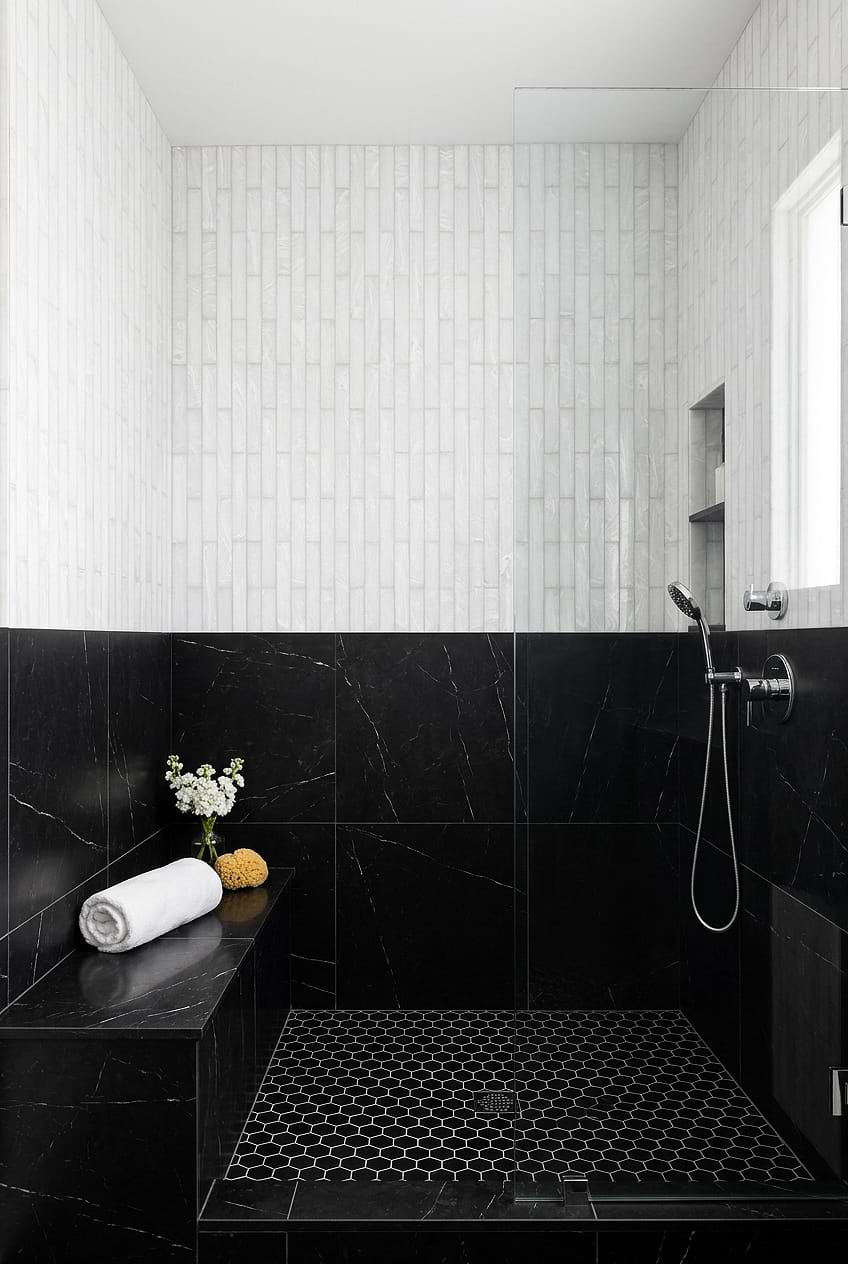 Milky White Glass Subway Shower Wall Tile BA6707