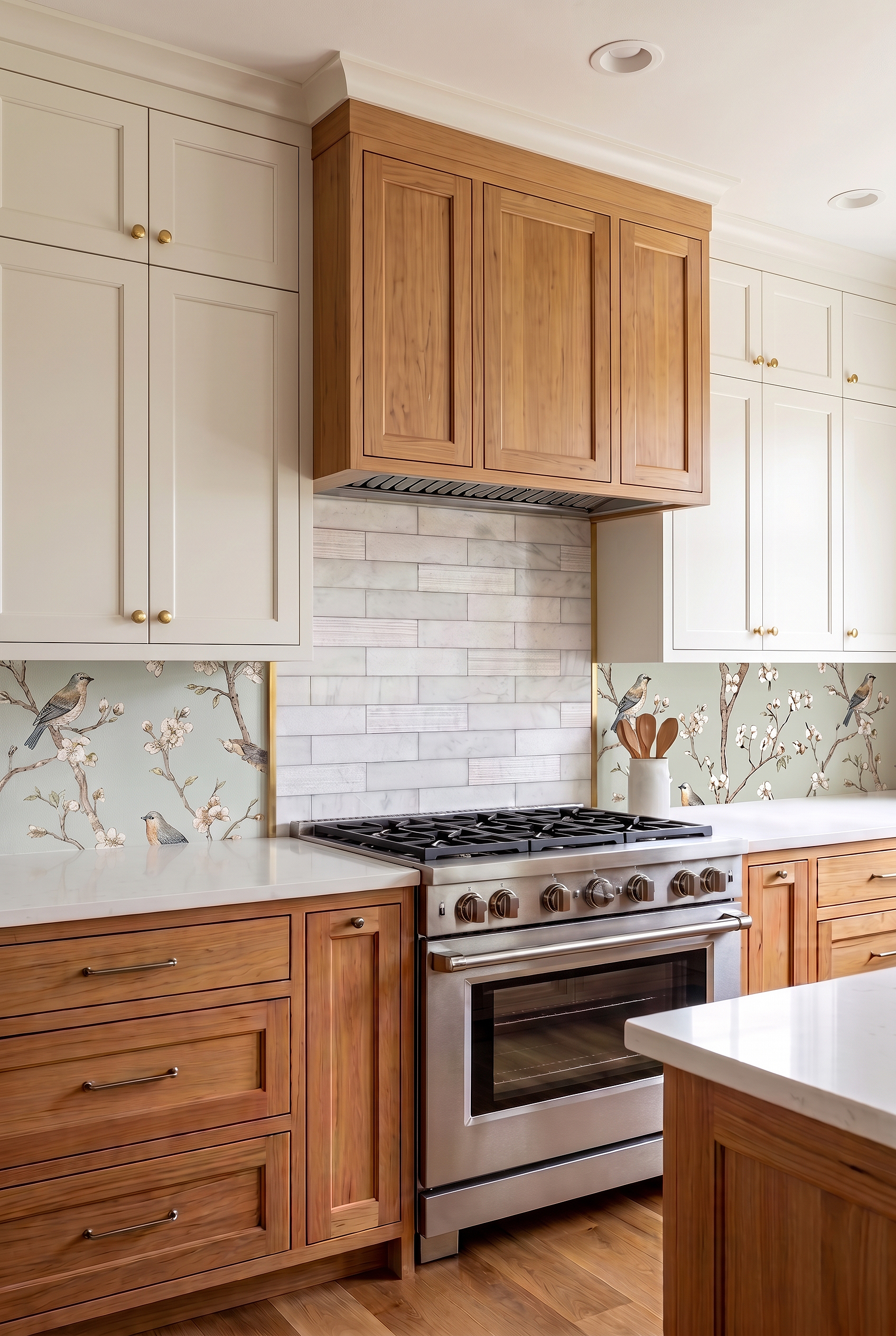 Textured Marble Subway Kitchen Backsplash Tile BA8035