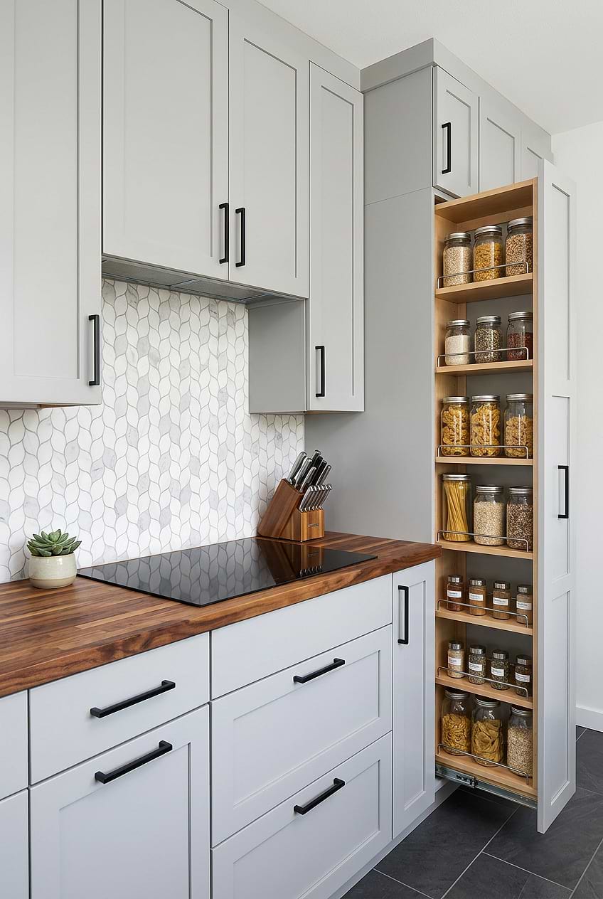 White Gray Marble Leaf Mosaic Tile BA6316