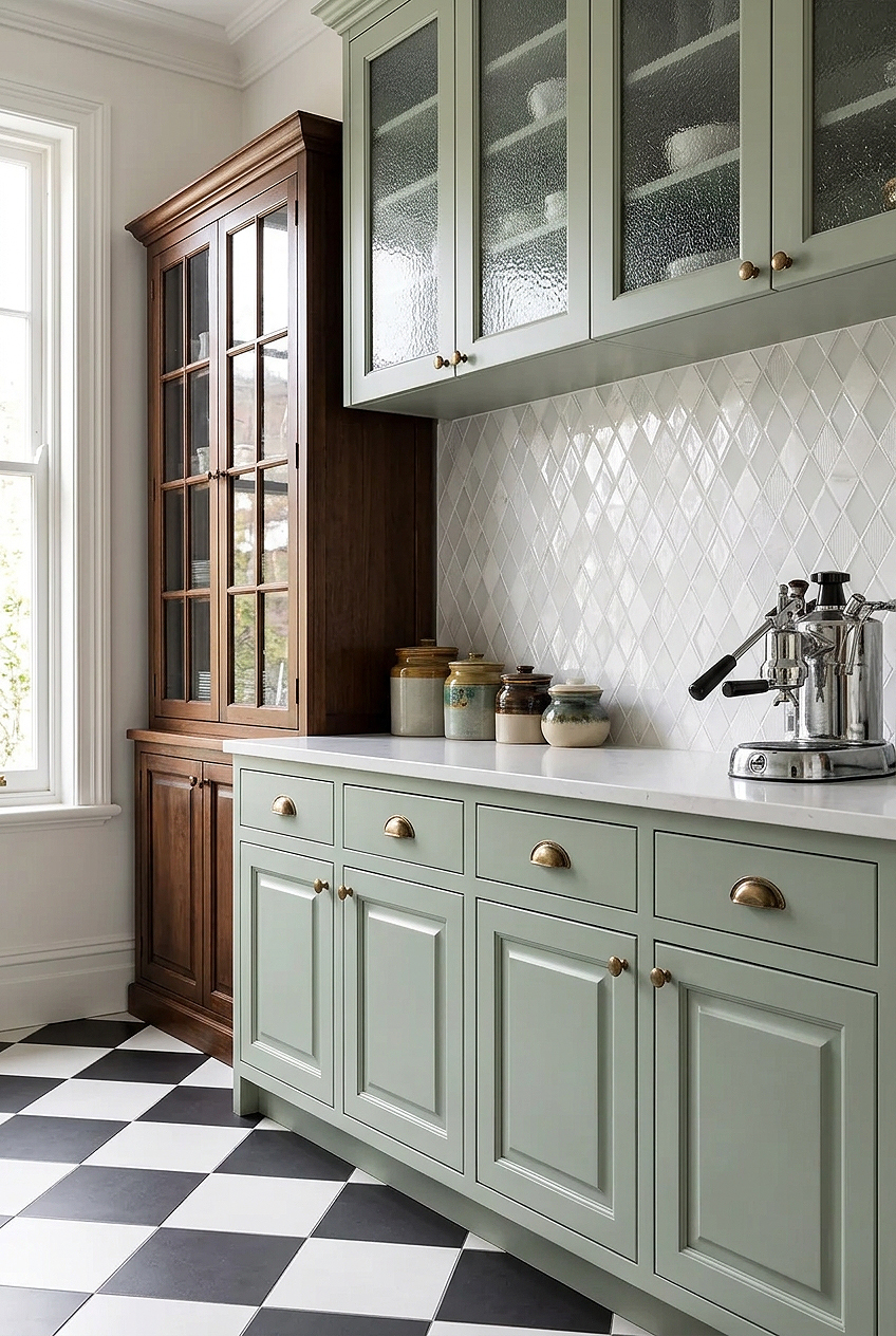 White Shell Glass Rhomboid Kitchen Backsplash Tile BA62046 White Shell Glass Rhomboid Kitchen Backsplash Tile BA62046