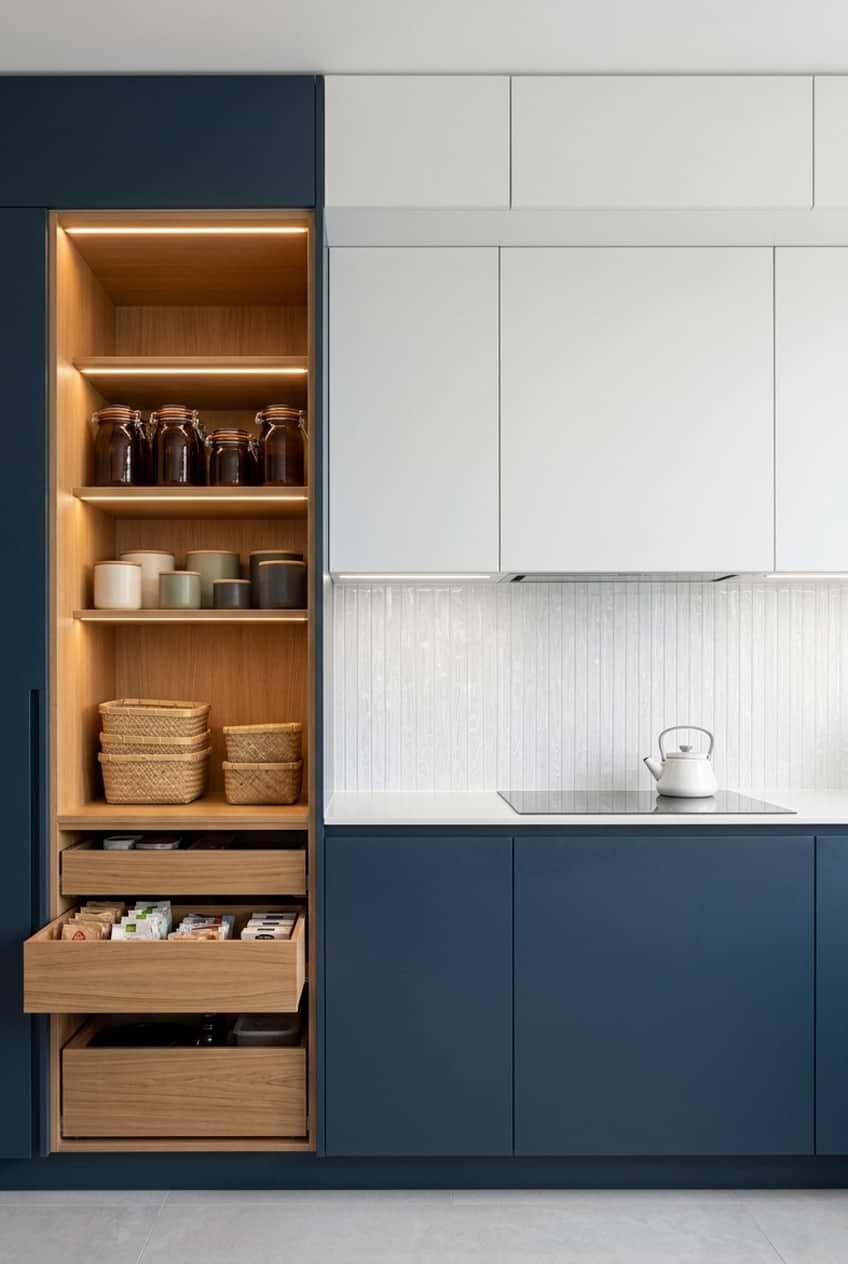 White Shell Glass Vertical Kitchen Backsplash Tile BA8023