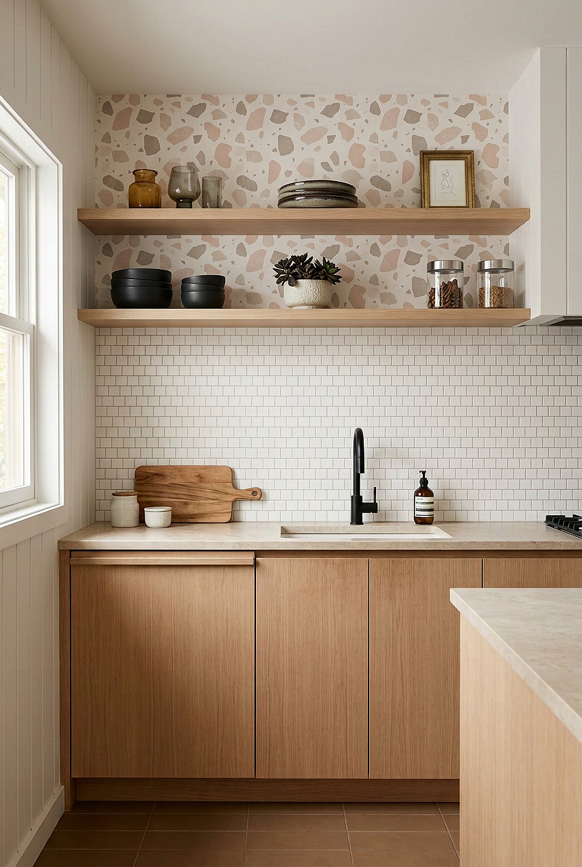 White Square Marble Mosaic Kitchen Backsplash Tile BA6305