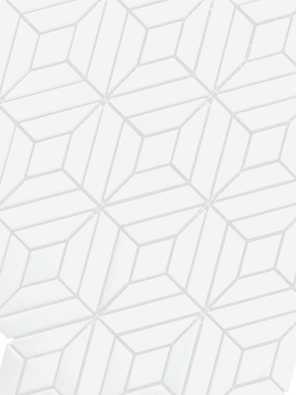 White Modern Marble Backsplash Mosaic Tile BA6307 5