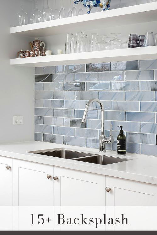 Beachy Kitchen Backsplash Bring a Coastal Feel with Backsplash Tiles