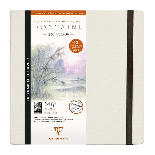 סקטצ'בוק לאקוורל 21/21 100 אחוז כותנה FONTAINE