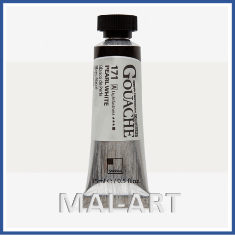  SHINHAN PROFESSIONAL DESIGNERS GOUACHE 15ML PEARL WHITE 171 A