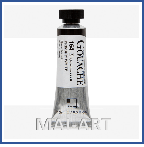  SHINHAN PROFESSIONAL DESIGNERS GOUACHE 15ML PRIMARY WHITE 164 B