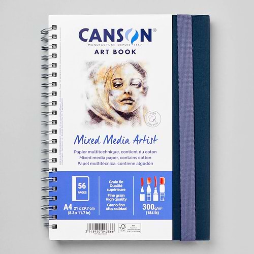 סקטץ בוק CANSON ART BOOK MIXED MEDIA ARTIST A4 ספירלה