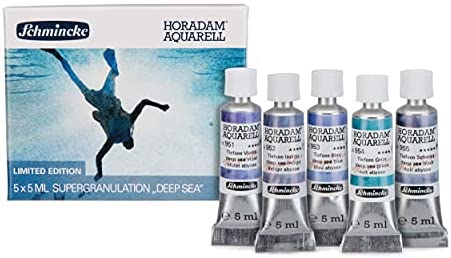 סט צבעי מים SUPER GRANULATION DEEP SEA 5X5ML
