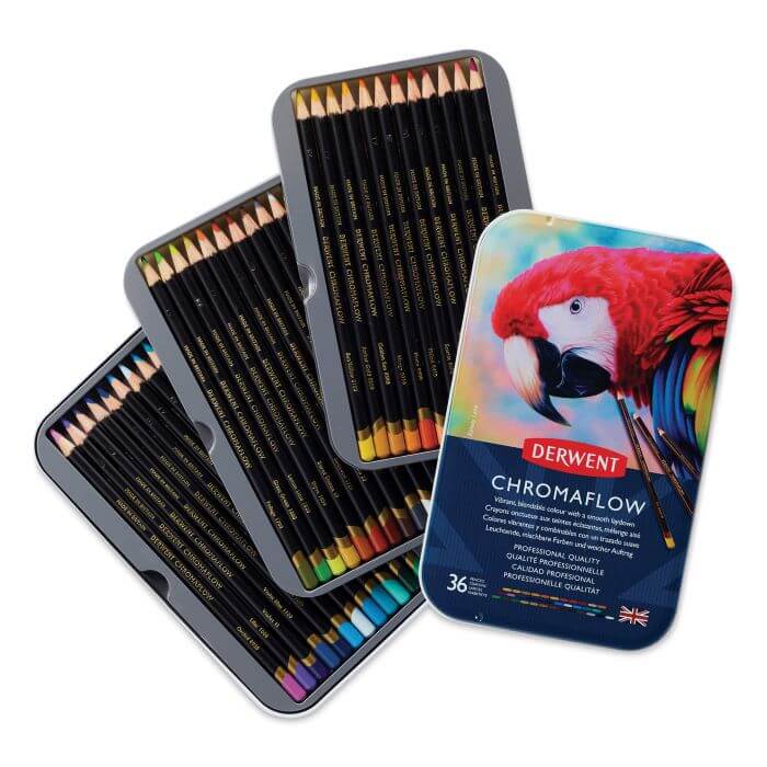 מארז 36 עפרונות CHROMAFLOW מבית DERWENT